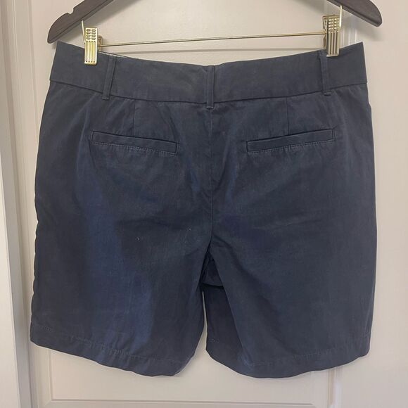 LOFT Women's Navy Blue Casual 100% Cotton Short Pant Size 8 - Picture 2 of 5